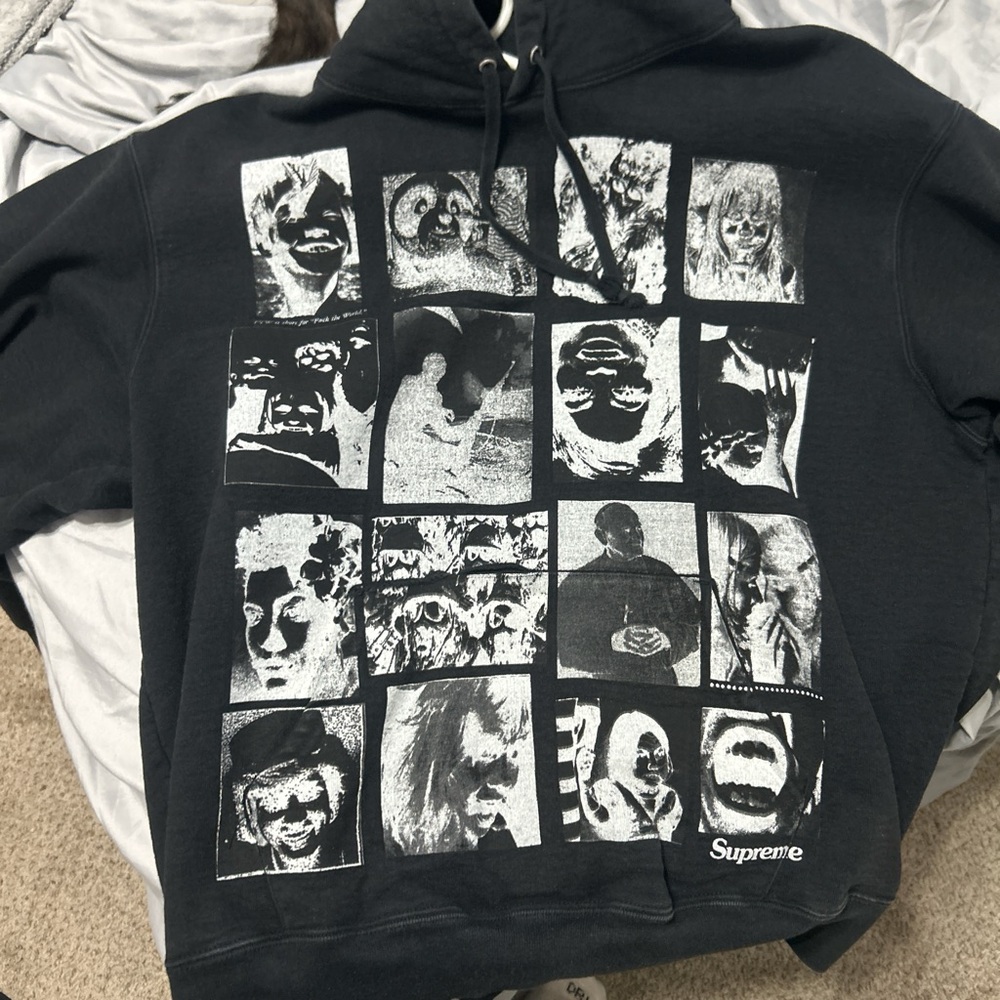 Supreme Black Manga Graphic Sweatshirt